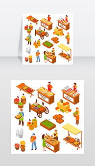 食品销售的视觉展示 EPS格式素材与设计模板的应用